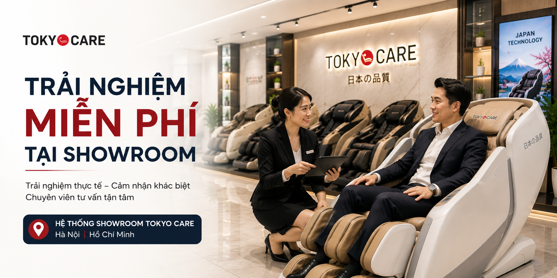 Trải nghiệm miễn phí tại showroom