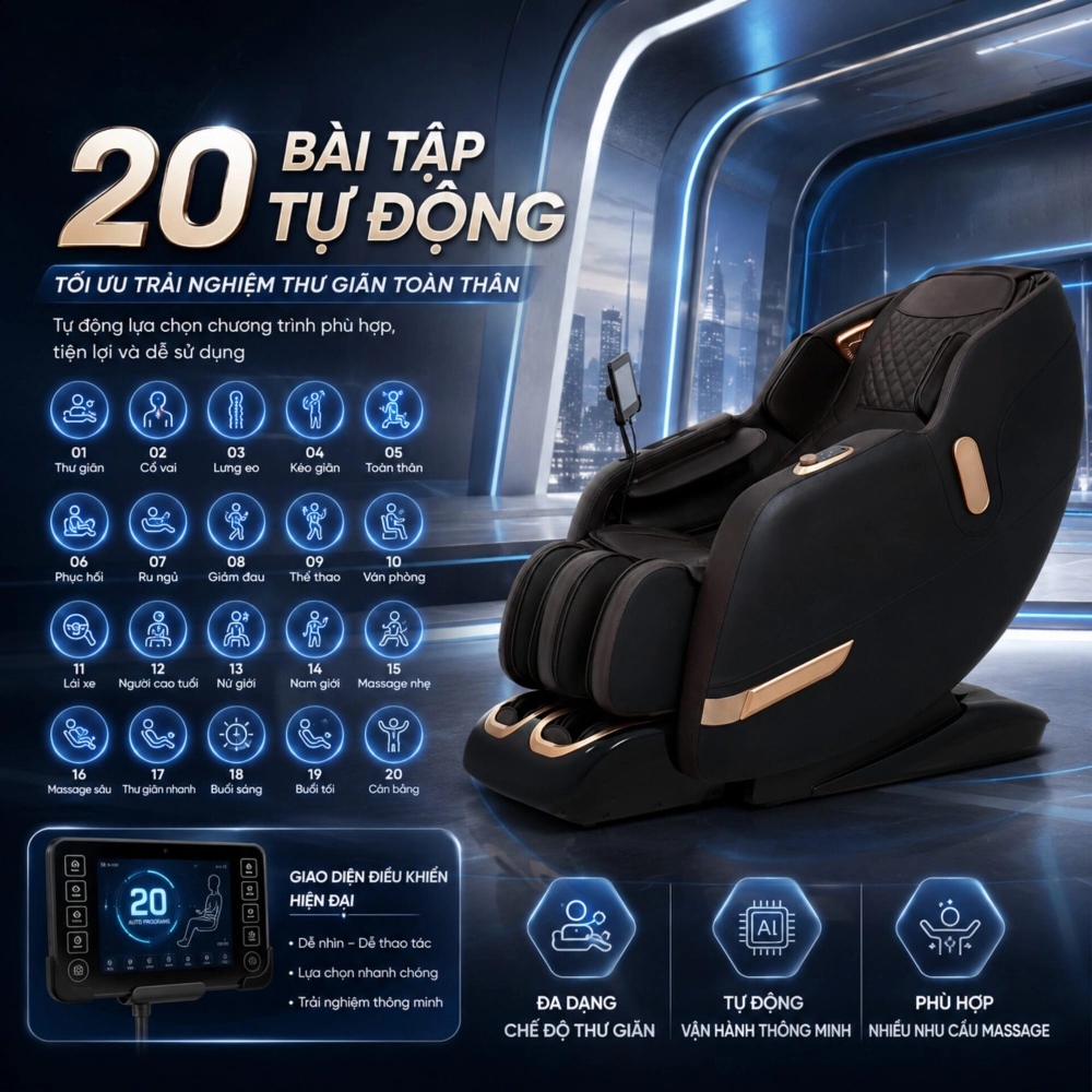 Đa dạng chương trình massage