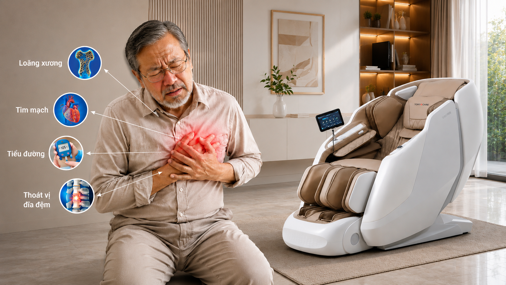 Những bệnh nền thường thấy ở người lớn tuổi