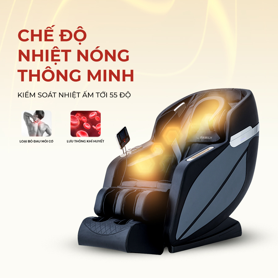 Ghế massage FC 299 chế độ nhiệt sưởi hồng ngoại