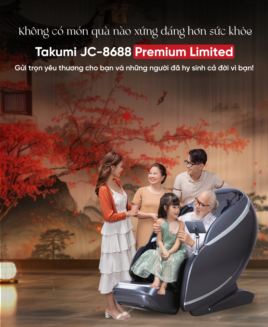 Ghế Massage Tokyo Care JC-8688 Premium Limited (Made in Japan)