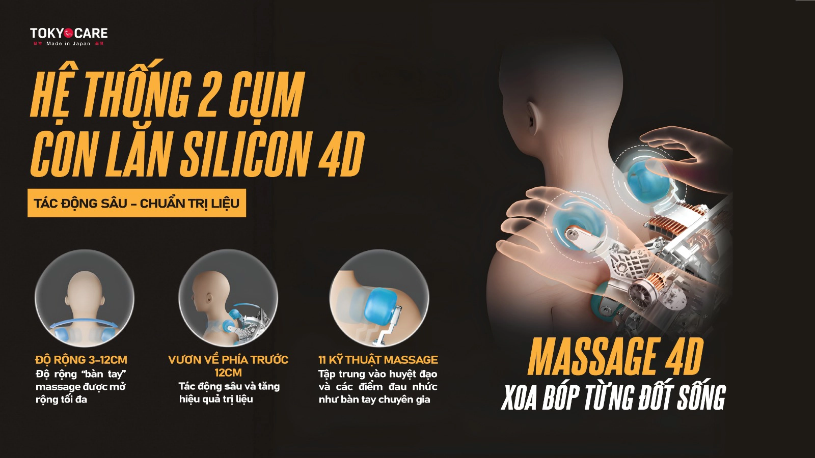 Ghế Massage Tokyo Care JC-6866  (Made in Japan)