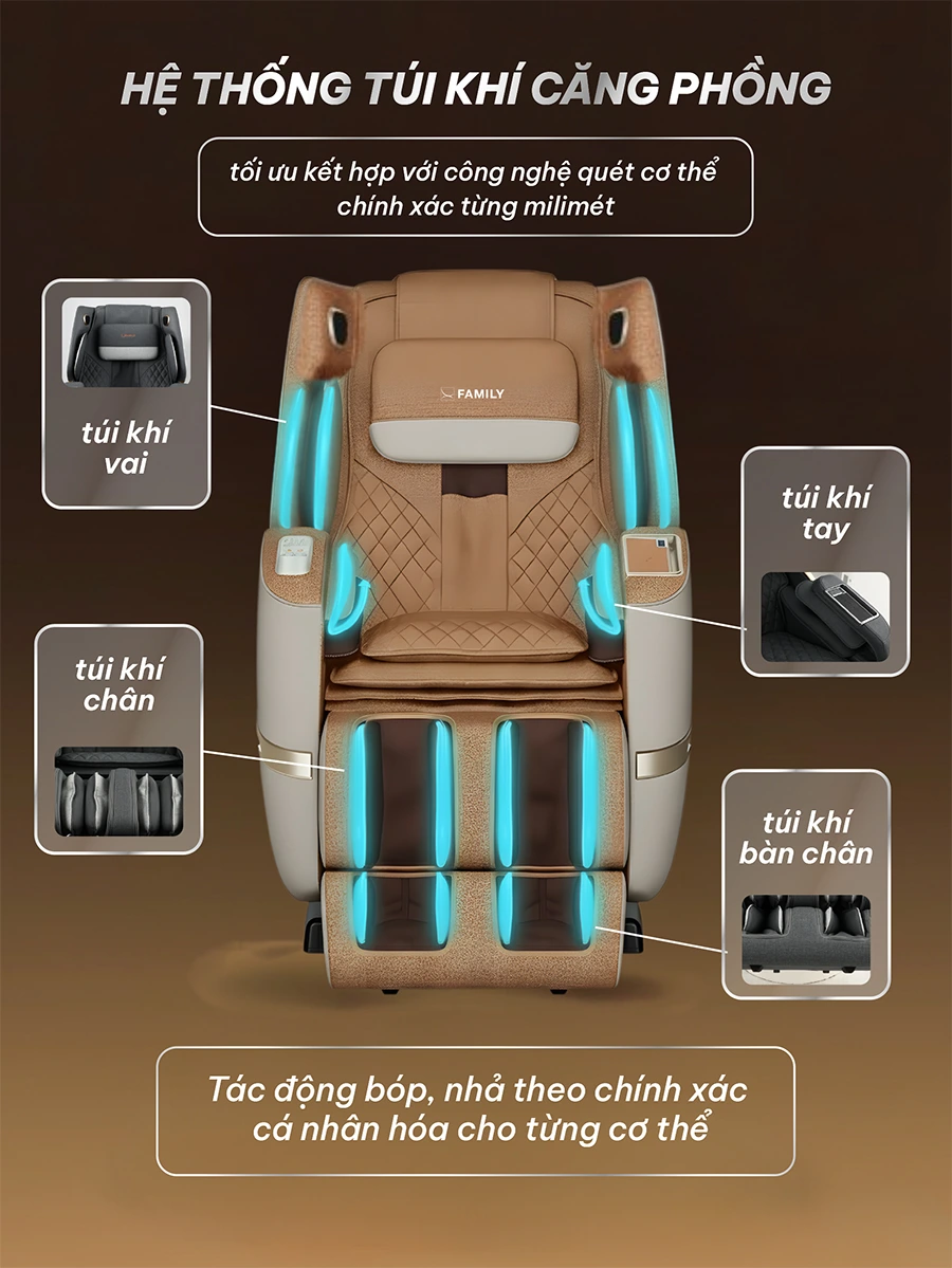 Ghế massage Toàn Thân Family FC-555
