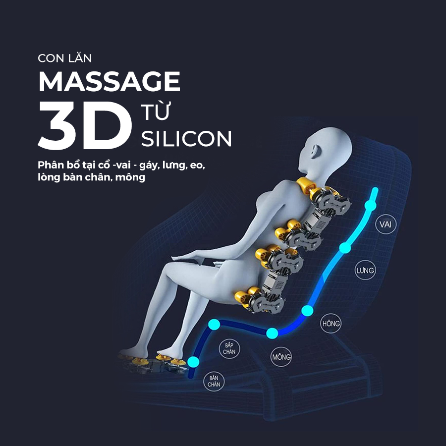 Ghế massage FC 299 con lăn massage 3D