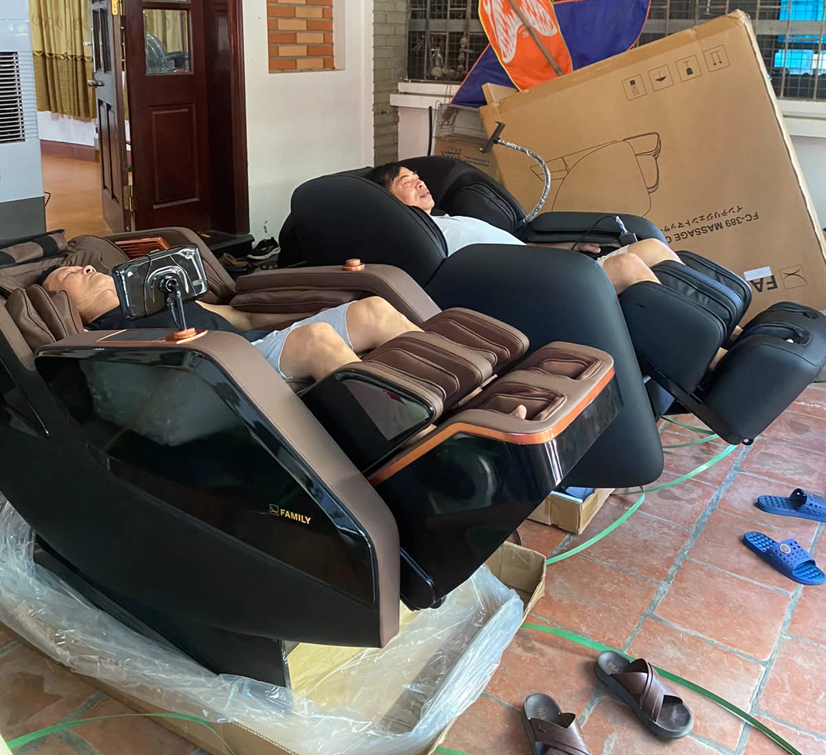 Trải nghiệm ghế massage tại nhà