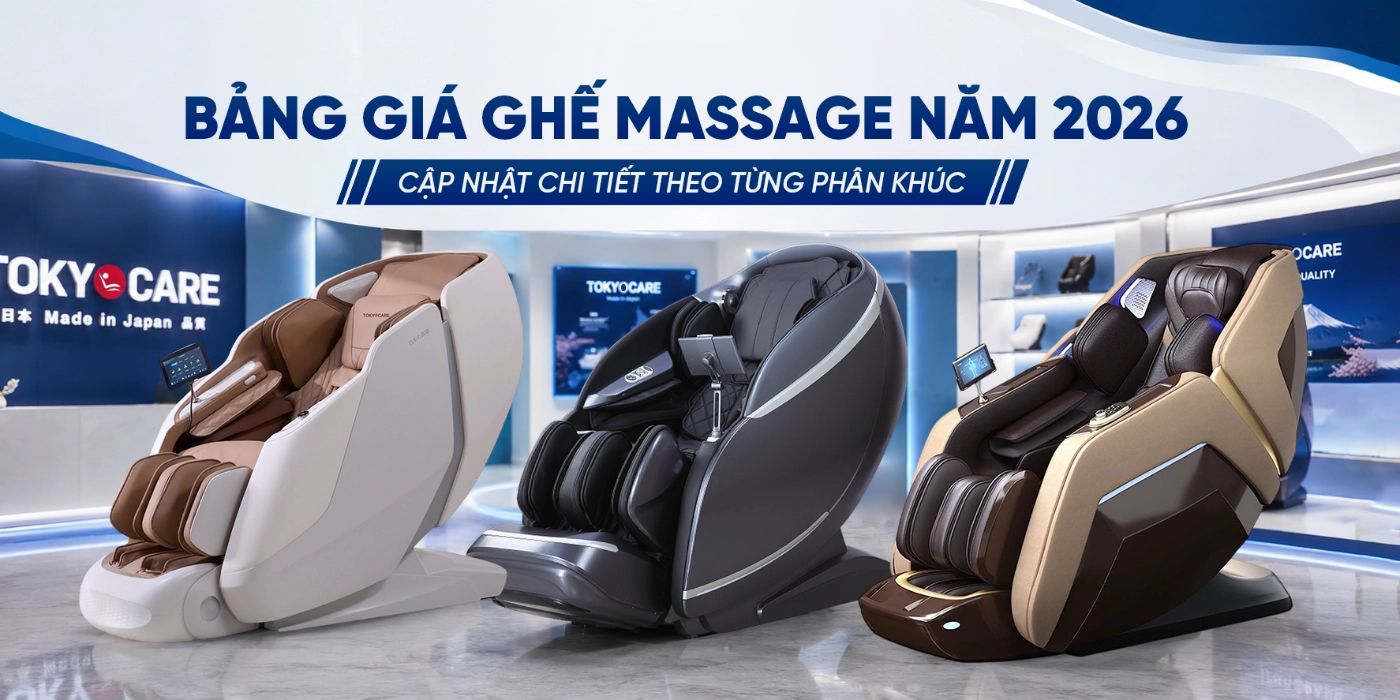 Bảng Giá Ghế Massage Năm 2026: Cập Nhật Chi Tiết Theo Từng Phân Khúc