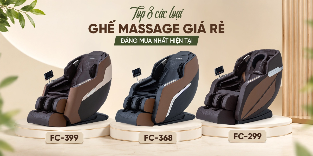 TOP 3 Các Loại Ghế Massage Giá Rẻ Đáng Mua Hiện Tại: Sức Khỏe Cho Mọi Nhà