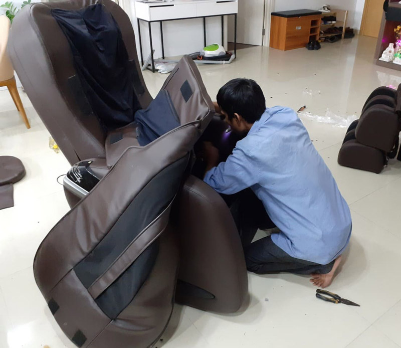 Con lăn dừng lại bất thường trên ghế