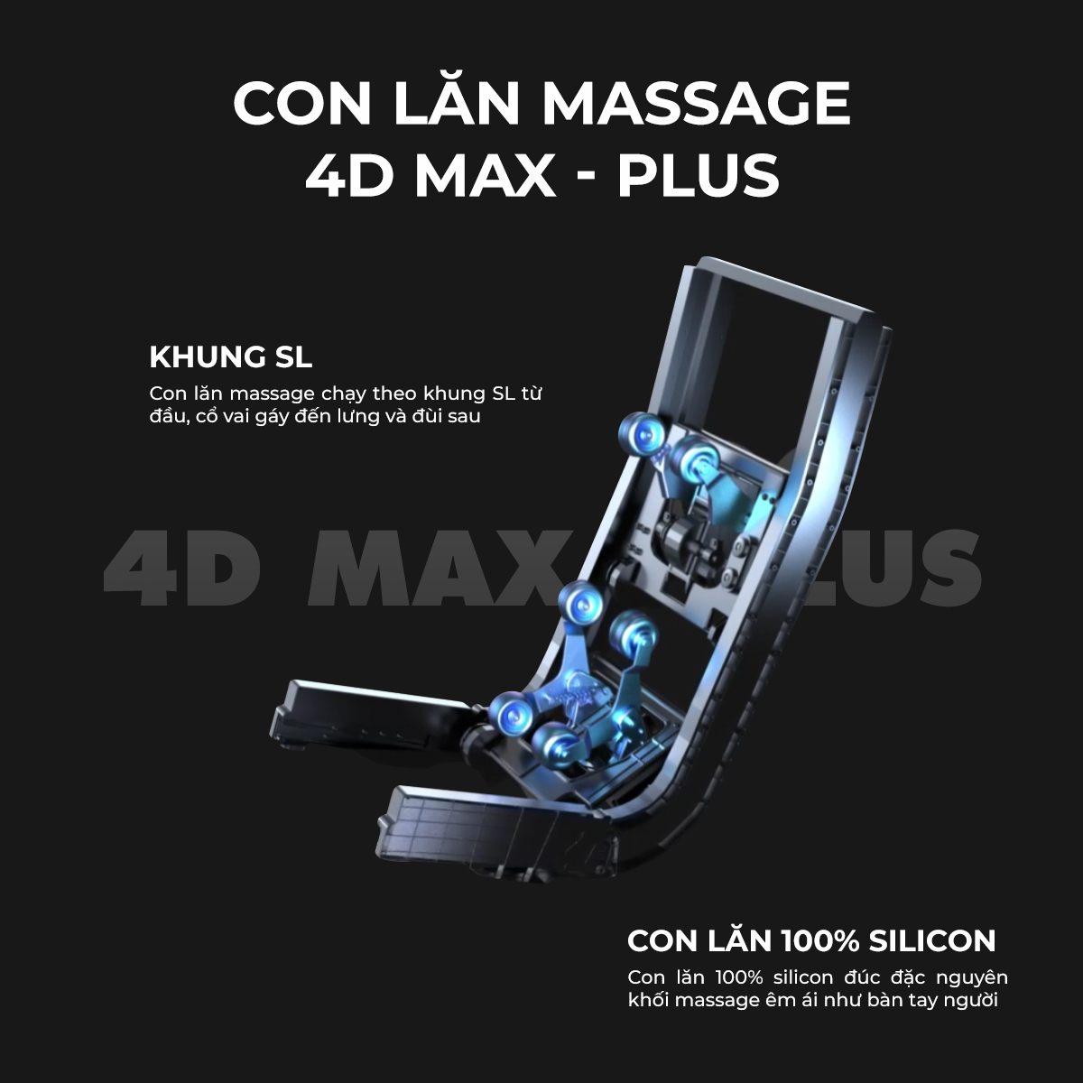 Con lăn ghế massage Tokuyo JC-3730
