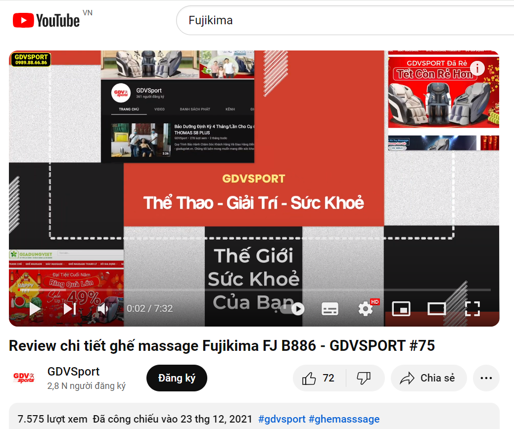 Những lời khen dành cho thương hiệu ghế massage Fujikima