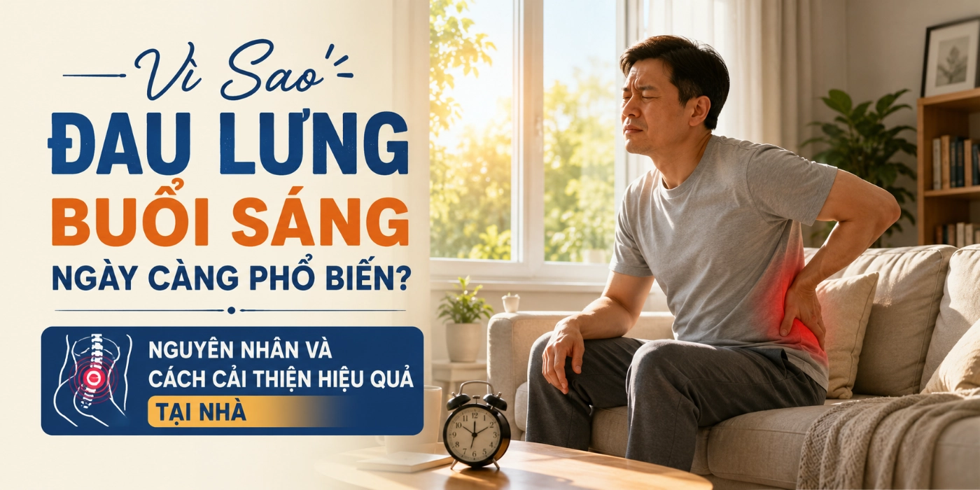 Vì Sao Đau Lưng Buổi Sáng Ngày Càng Phổ Biến? Nguyên Nhân Và Cách Cải Thiện Hiệu Quả Tại Nhà