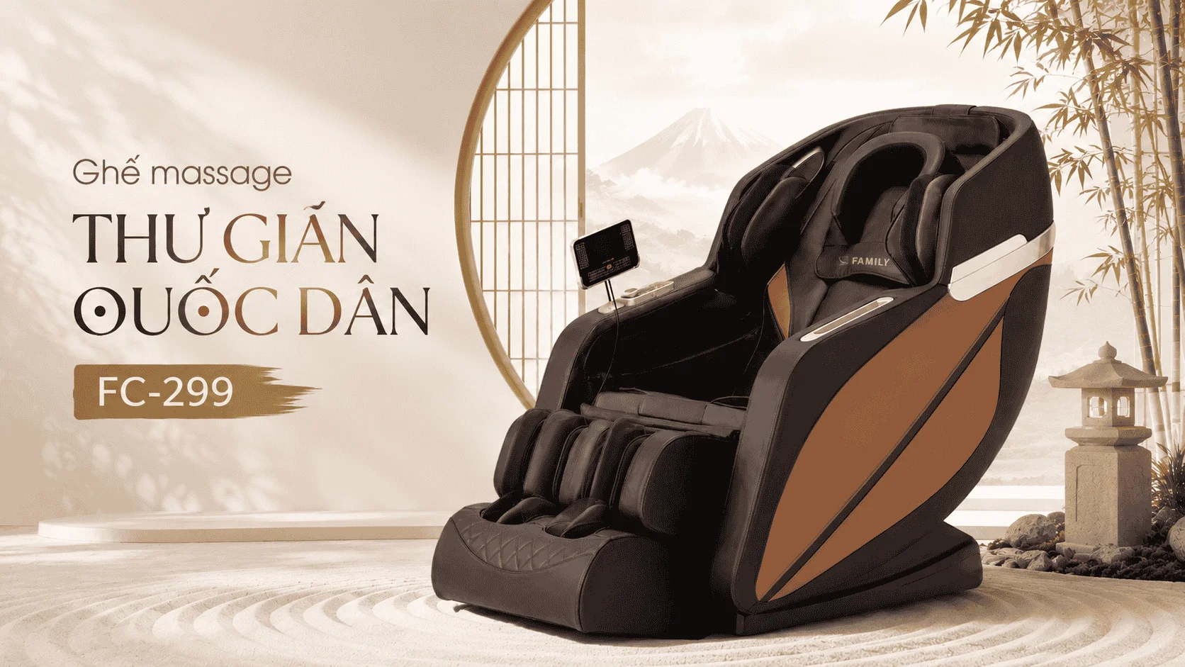 Ghế massage thư giãn quốc dân FC 299