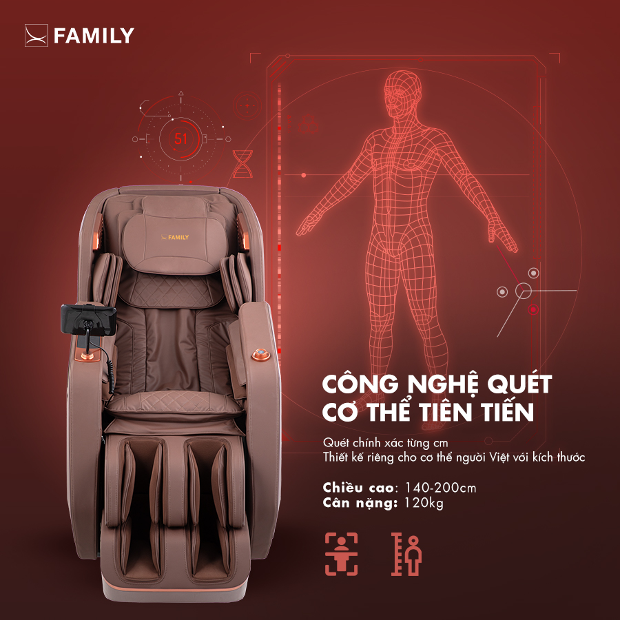 Ghế Massage Toàn Thân Family FC-888