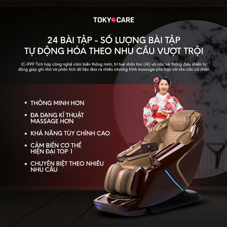 Ghế Massage Hoàng Gia JC-999 (Made in Japan)