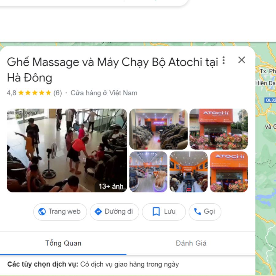 Đánh giá ghế massage Atochi trên Map