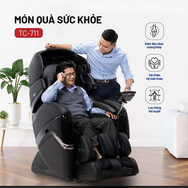 ghế massage người cao tuổi Lợi ích của ghế mát xa với người cao tuổi