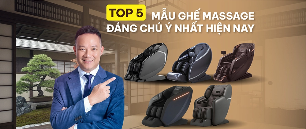 TOP 5 mẫu ghế massage đáng chú ý nhất hiện nay!