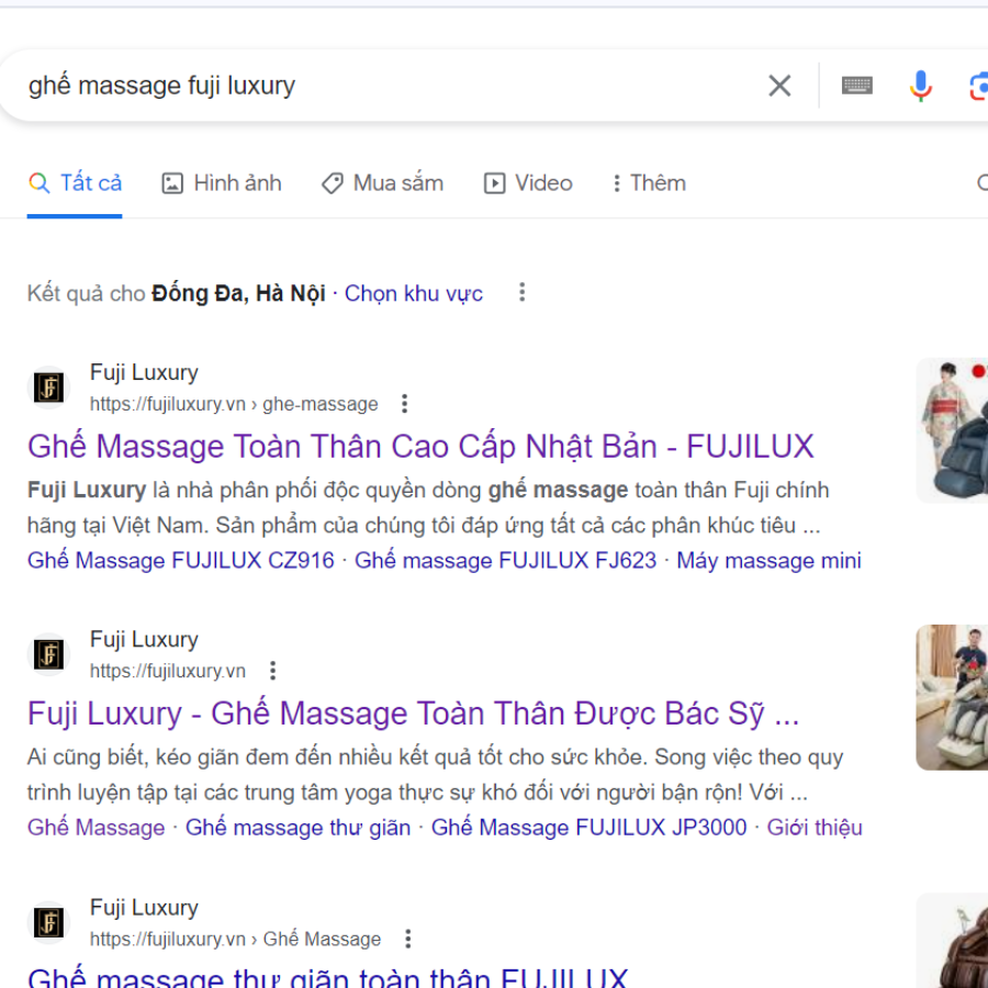 Đánh giá ghế massage Fuji Luxury trên Google