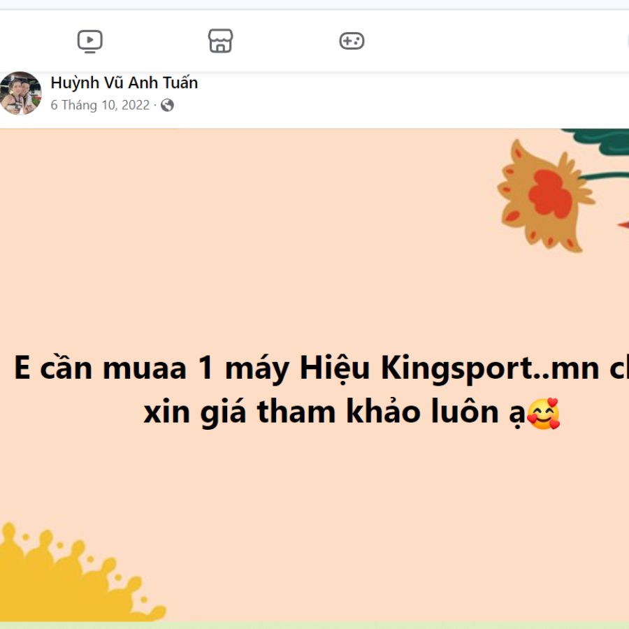 Đánh giá ghế massage Kingsport trên facebook
