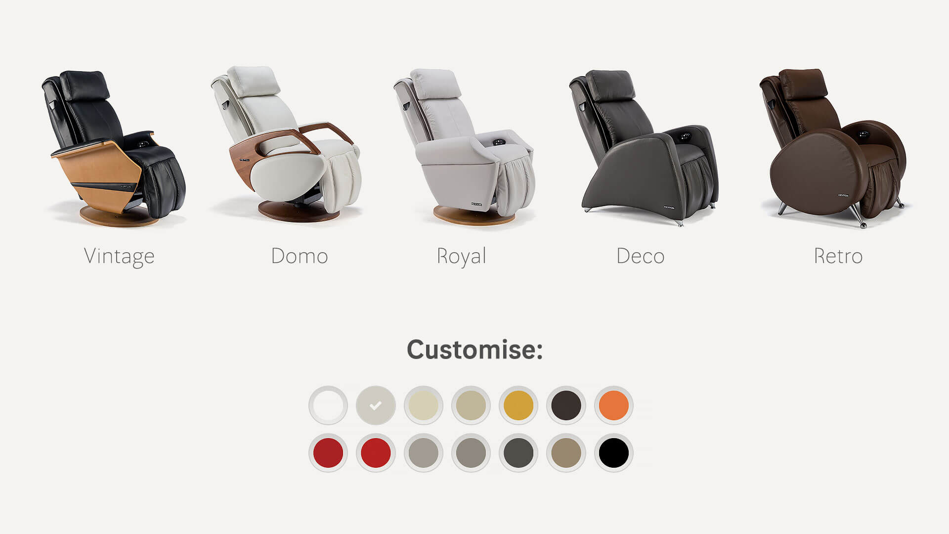 Kích thước và màu sắc của ghế massage là yếu tố quan trọng khi mua