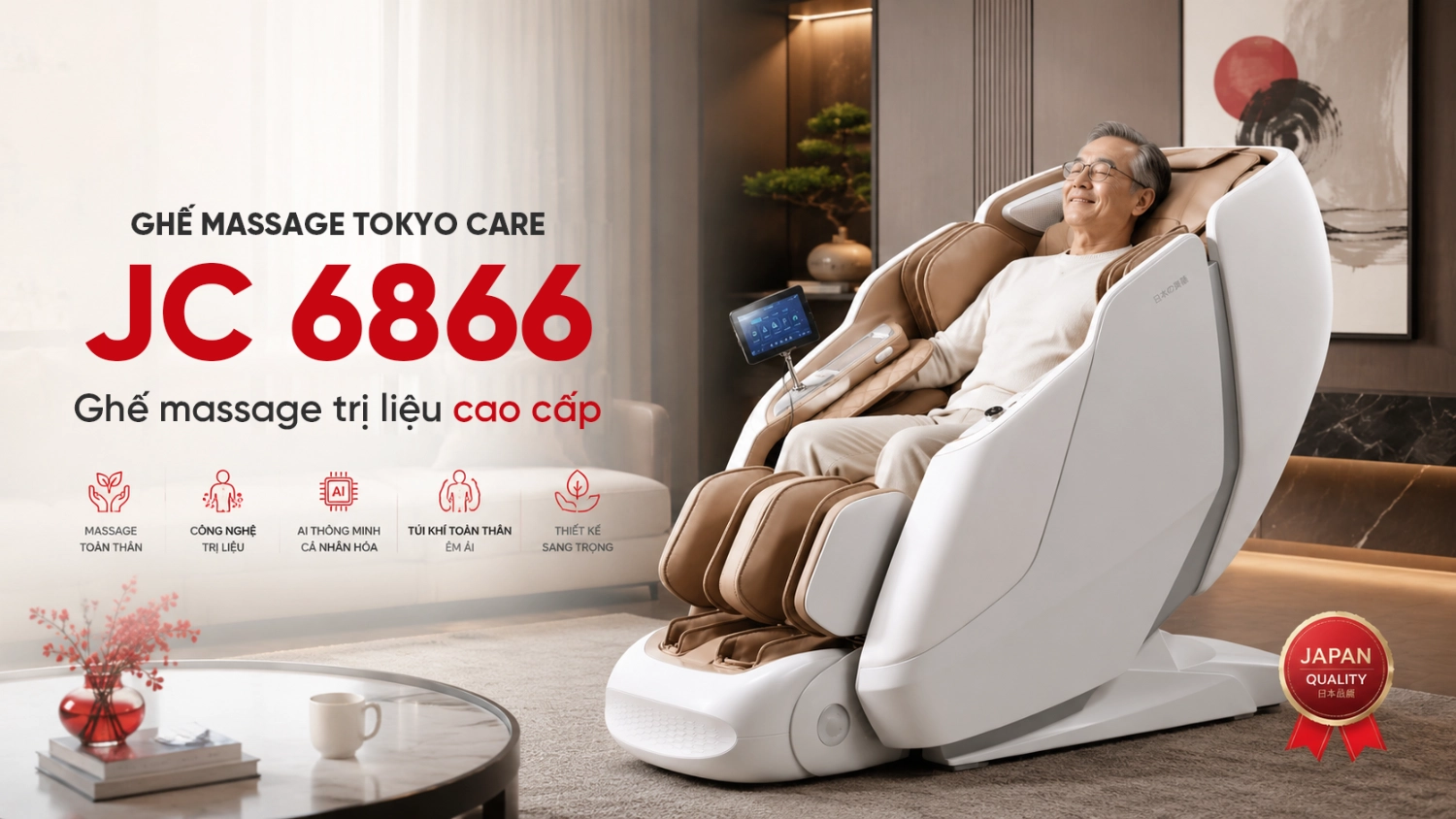 Ghế massage Tokyo Care JC 6866