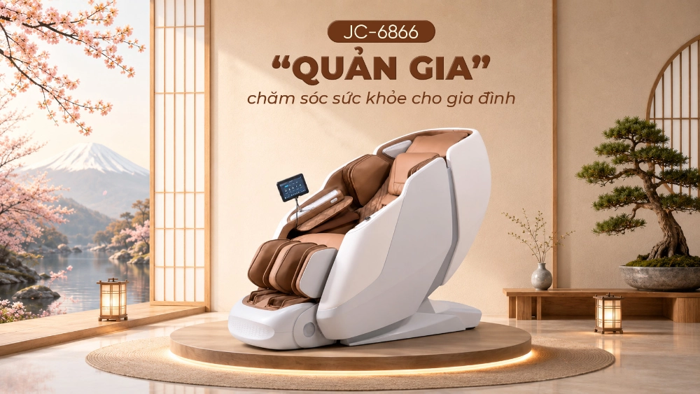 Ghế massage cao cấp Nhật Bản JC 6866