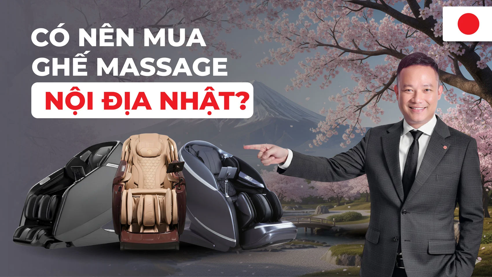Có nên mua ghế massage nội địa Nhật không? Ưu điểm, nhược điểm và lựa chọn phù hợp.
