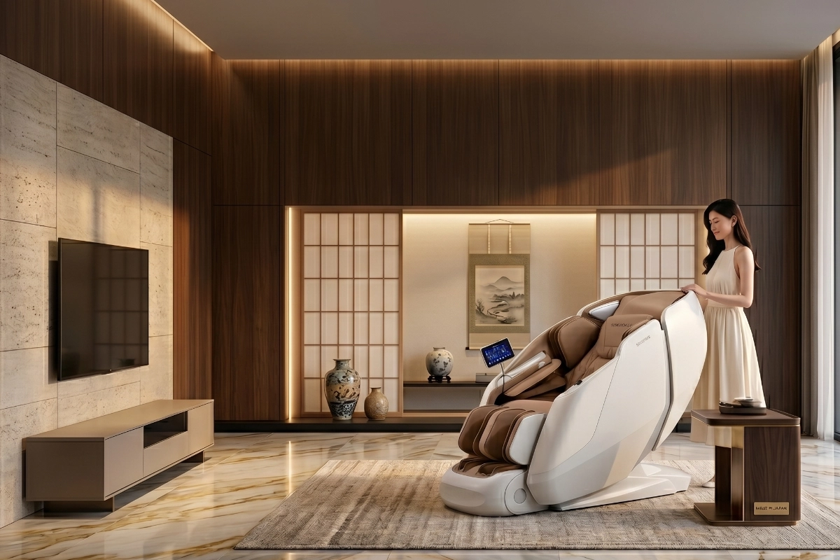 Ghế massage thiết kế sang trọng hiện đại