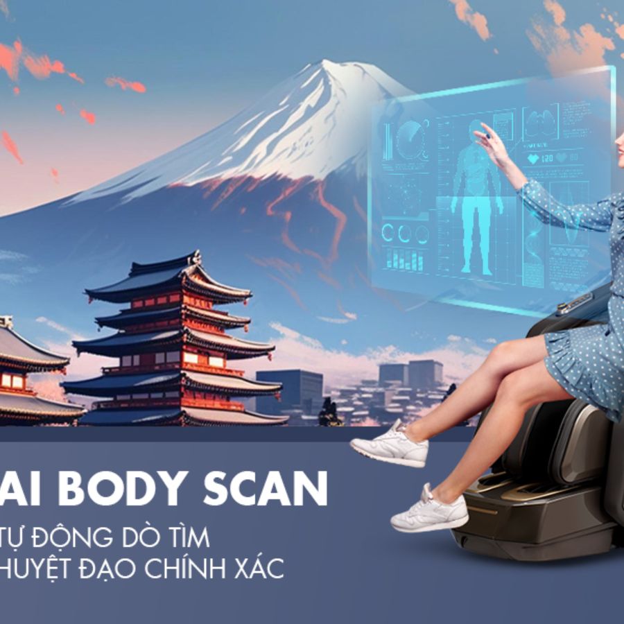 Công nghệ AI ghế massage KC-666