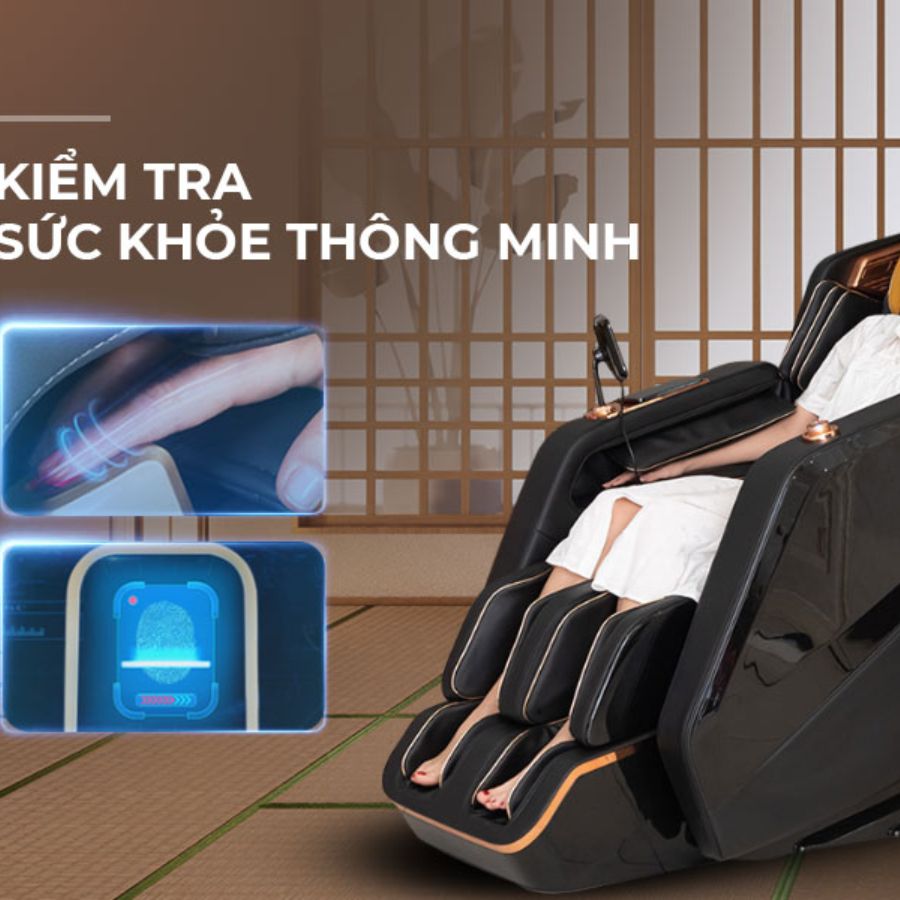 Tính năng kiểm tra sức khoẻ ghế massage - Tokuyo TC-888