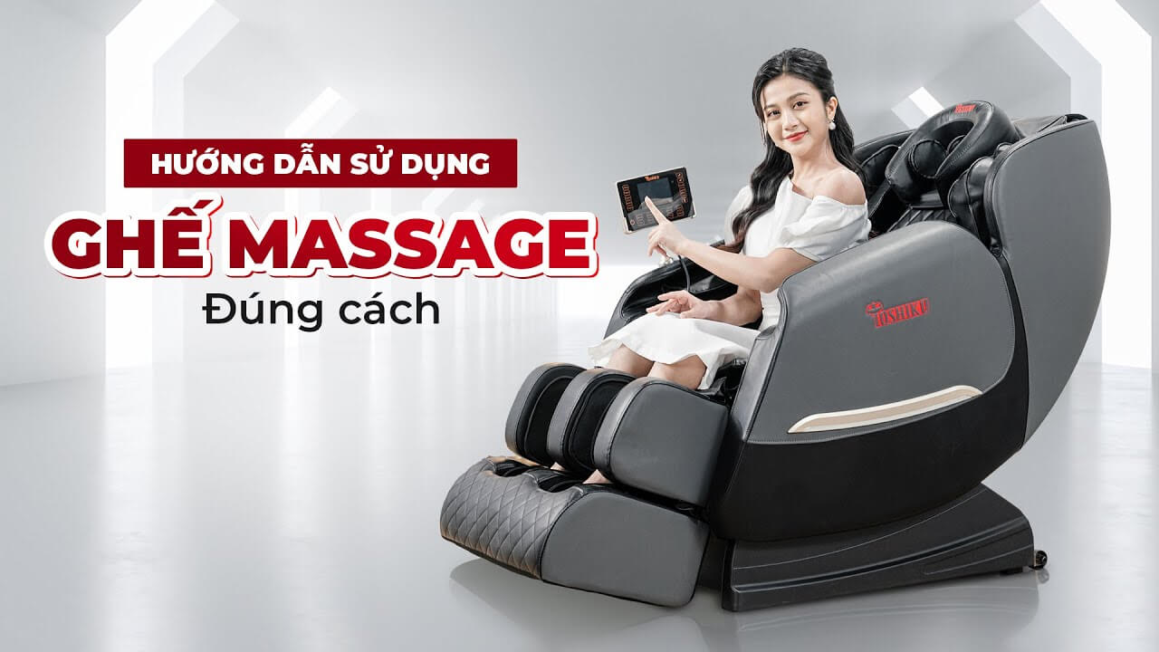 Hướng dẫn sử dụng ghế massage đúng cách
