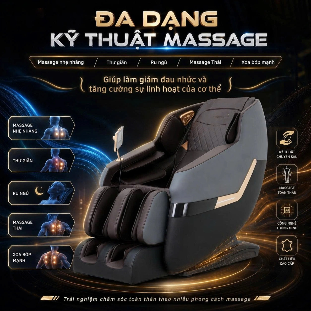 Đa dạng chương trình massage
