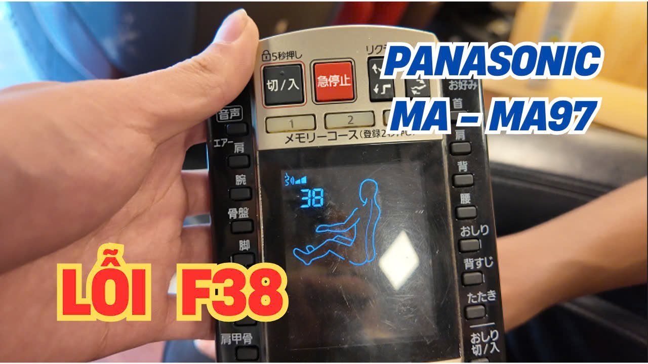 lỗi ghế massage panasonic nội địa nhật