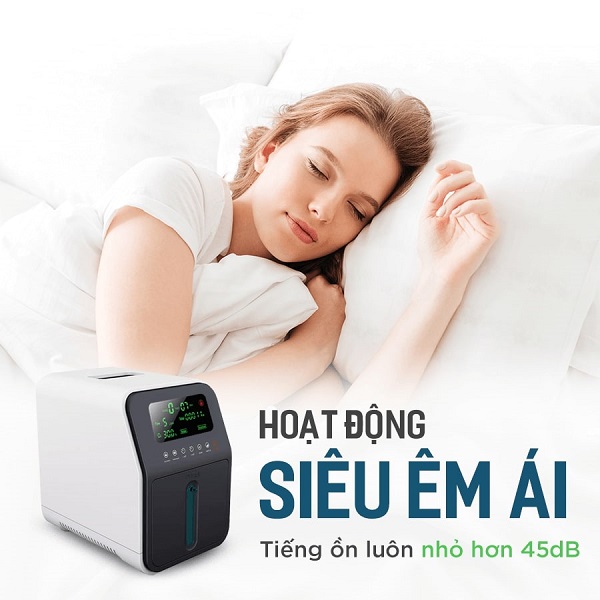 máy tạo oxy hoạt động êm ái