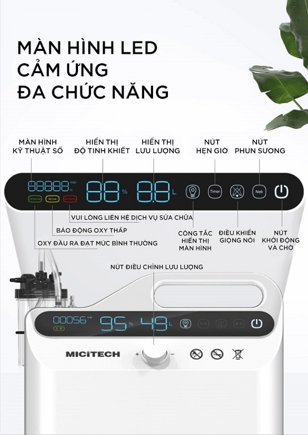 Máy tạo Oxy Y tế MICiTECH 5L