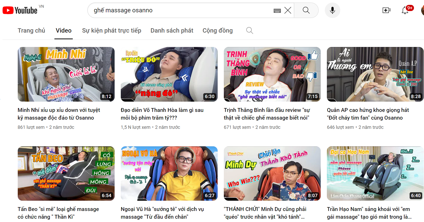 Nhiều nghệ sĩ Việt trải nghiệm ghế massage Osanno