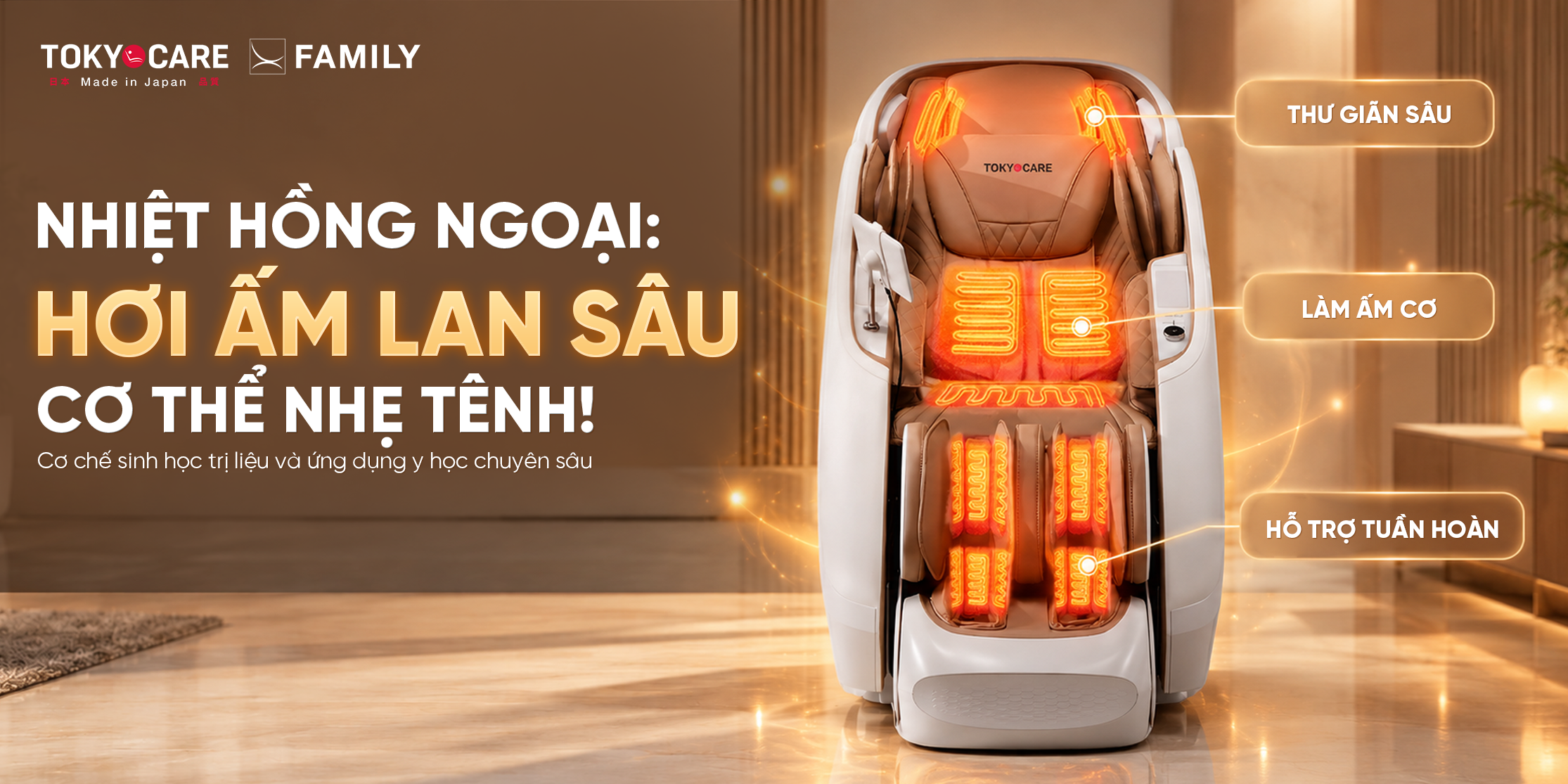 Nhiệt Hồng Ngoại Trên Ghế Massage: Cơ Cơ Sinh Học Trị Liệu Và Ứng Dụng Y Học Chuyên Sâu