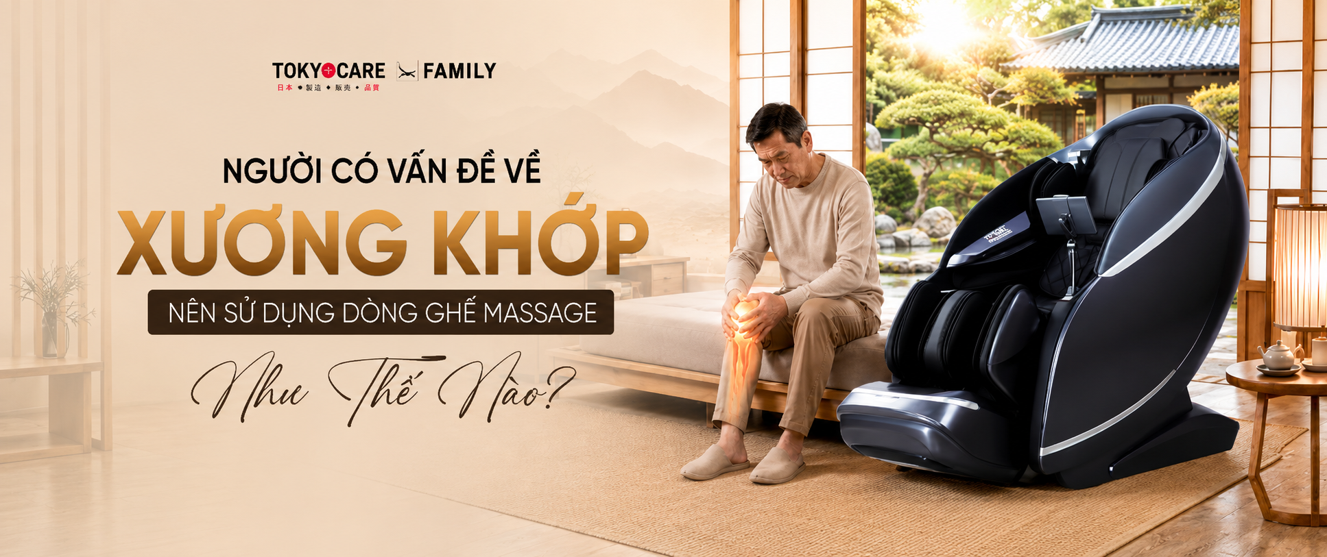 Người Có Vấn Đề Về Xương Khớp Nên Sử Dụng Dòng Ghế Massage Như Thế Nào?