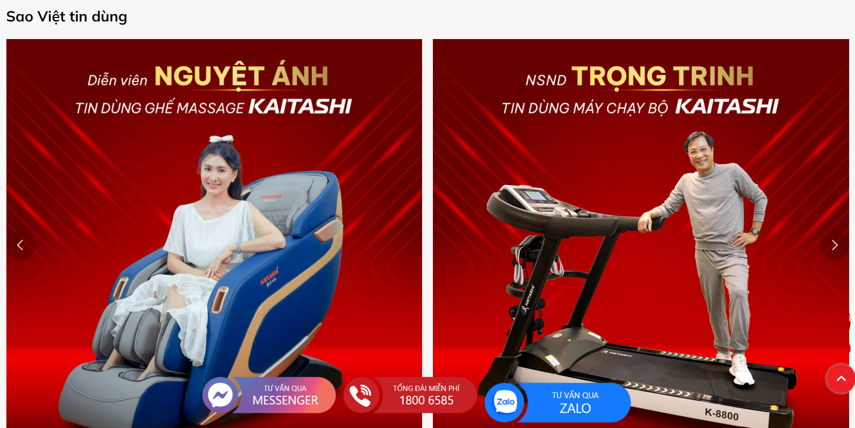 Nhiều sao Việt tin dùng Kaitashi