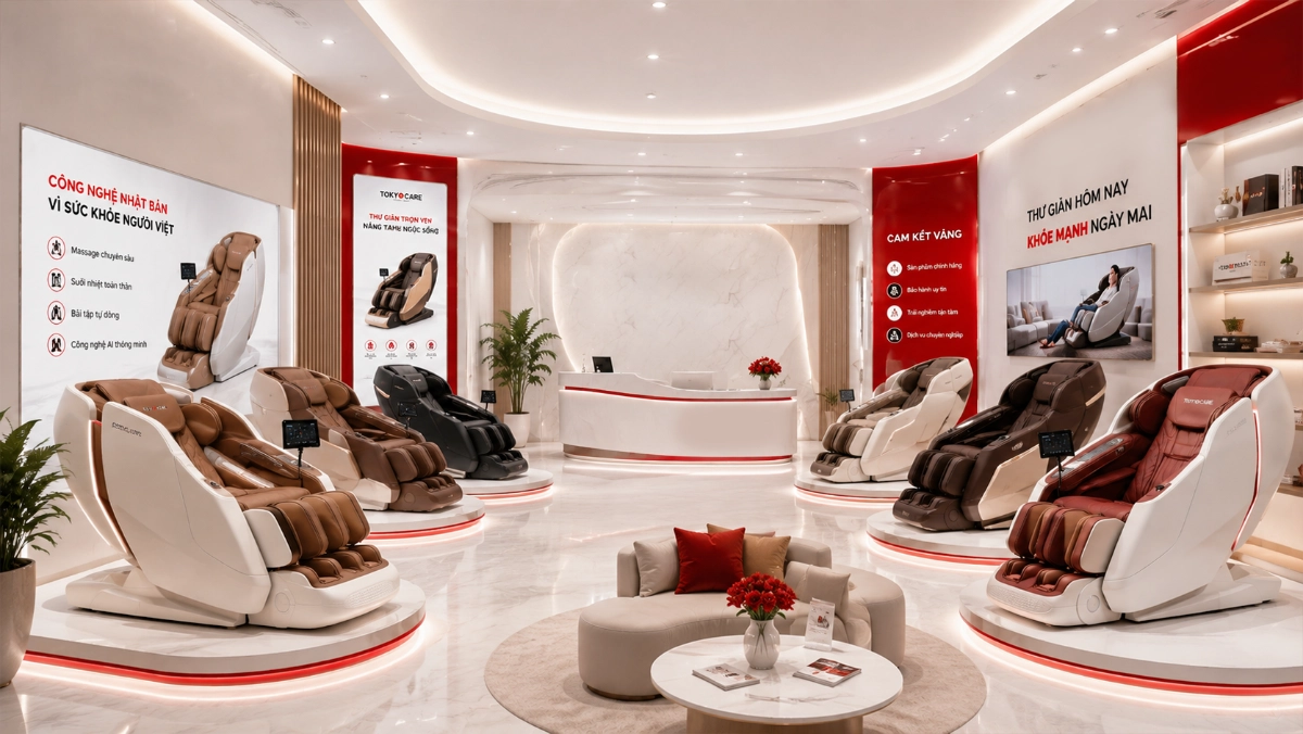 Địa chỉ mua ghế massage uy tín