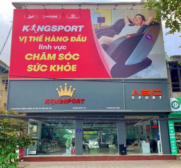 Mặt tiền Kingsport Phú Thọ rất rộng rãi