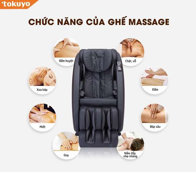 Các chức năng của ghế massage dành cho người tai biến