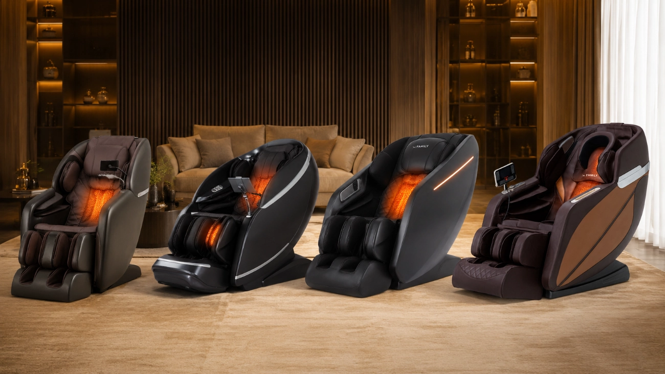 Các loại ghế massage có sưởi nhiệt hồng ngoại