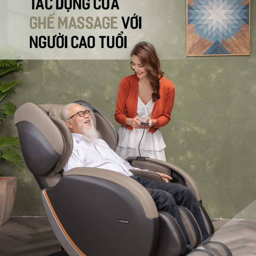 Lợi ích của ghế massage với ngườ già
