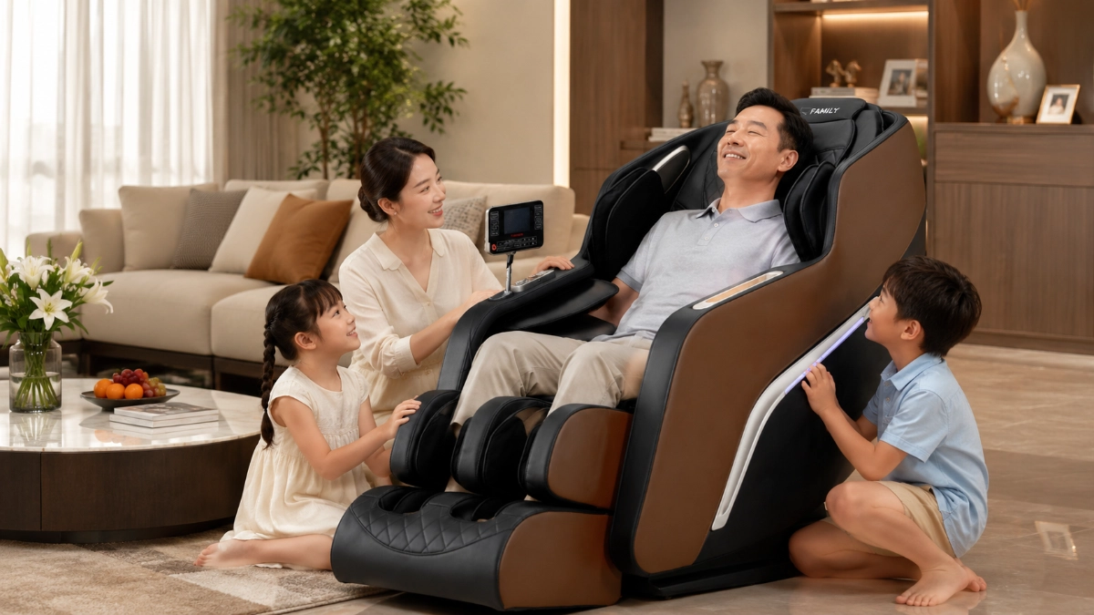 Thư giãn với ghế massage