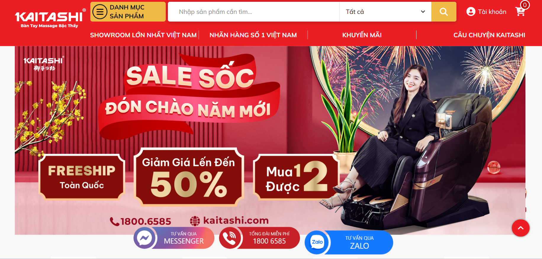 Thương hiệu Kaitashi có hơn 13 năm kinh nghiệm phục vụ khách hàng