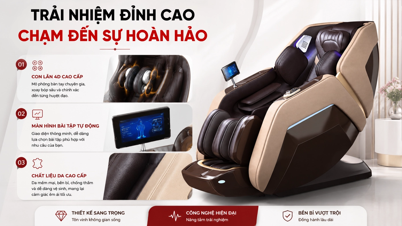 Những tính năng ghế massage cần có