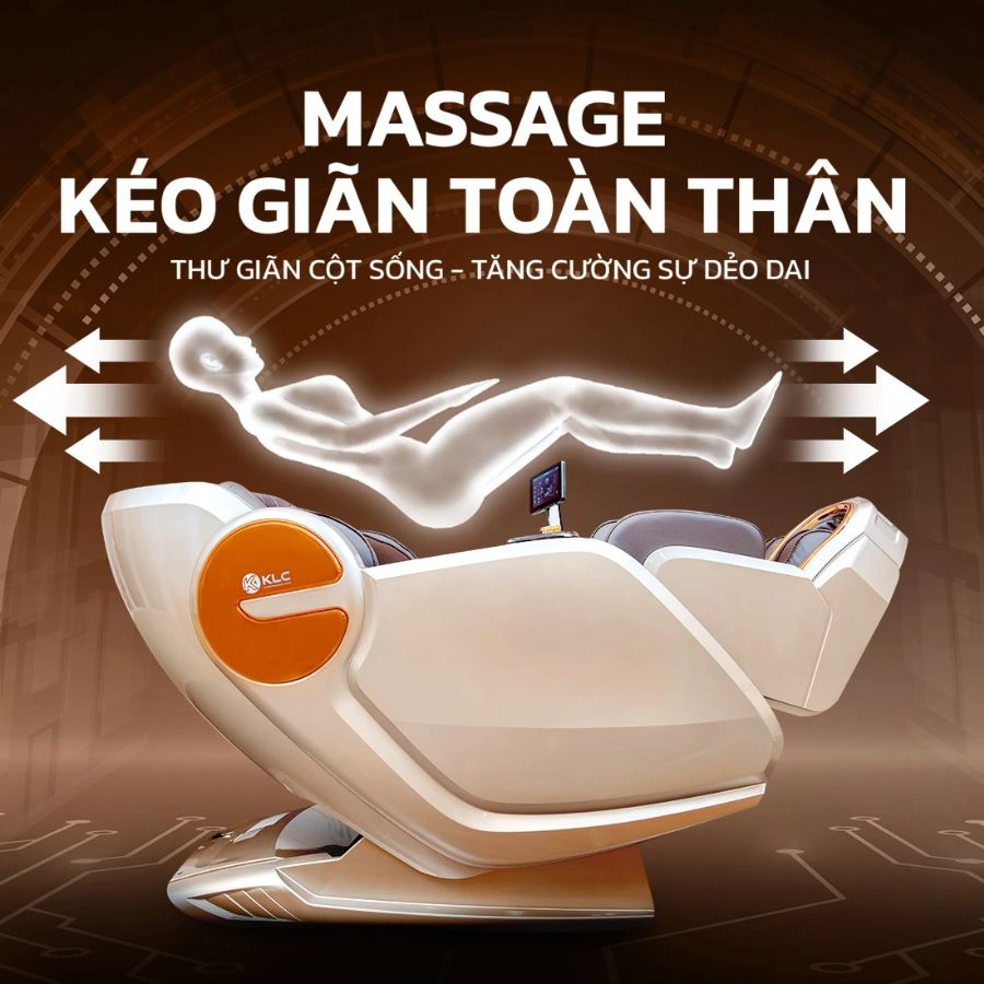 Lợi ích của tính năng kéo giãn trên ghế massage