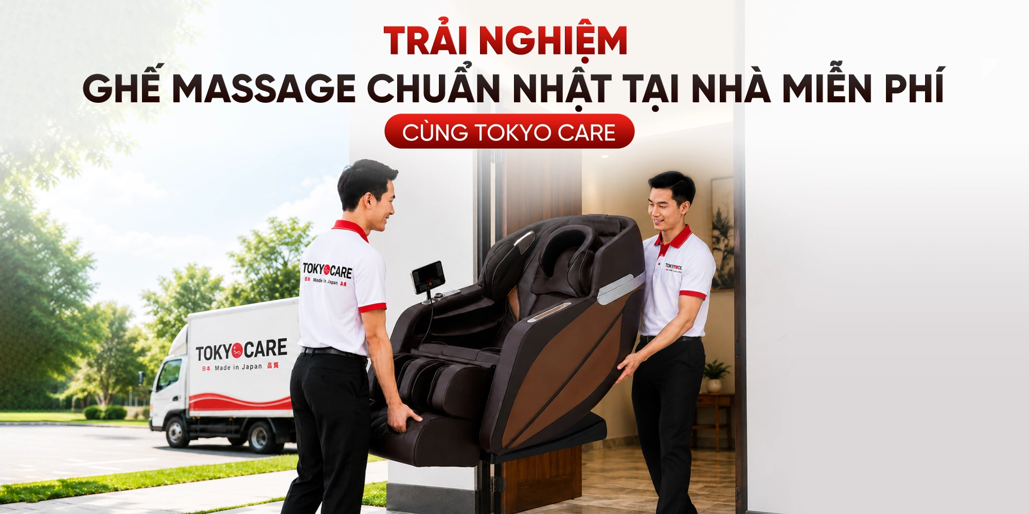 Trải Nghiệm Ghế Massage Toàn Thân Tại Nhà Miễn Phí Cùng Tokyo Care