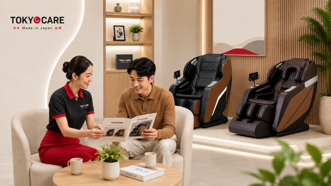 Tư vấn ghế massage tại Tokyo Care